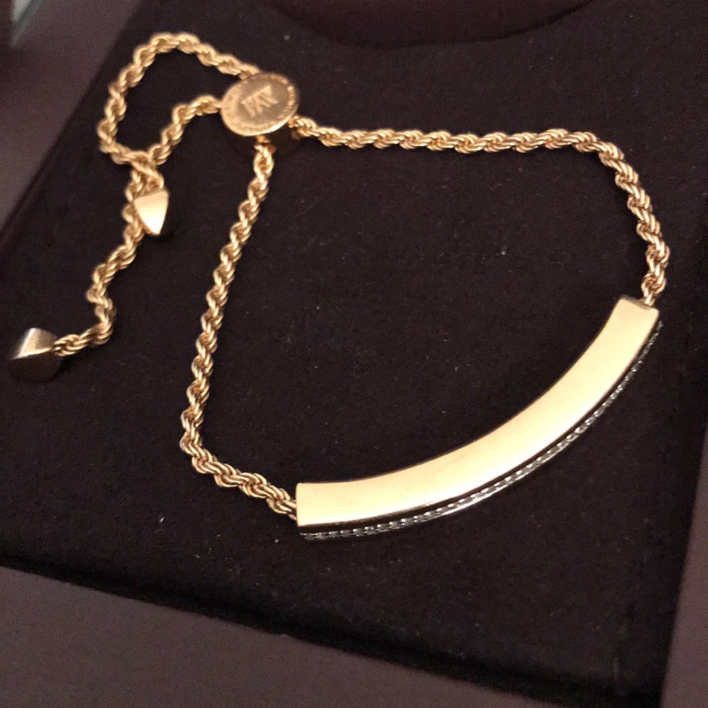 Monica Vinader Linear Diamond Chain Bracelet